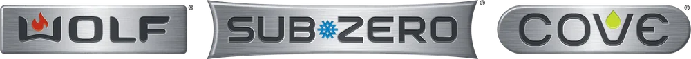 Wolf, Sub-Zero and Cove brand logos